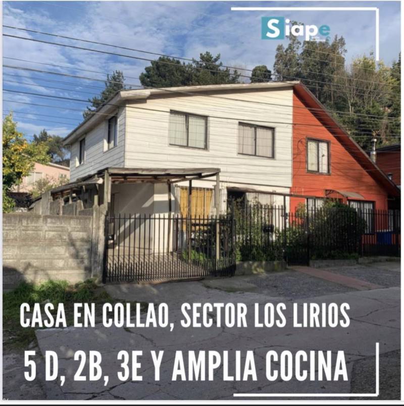 Casa en Collao, Sector Los Lirios. Concepción.